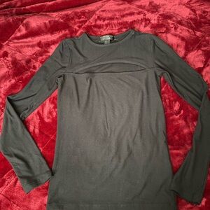 Forever 21 Green Cut Out Blouse